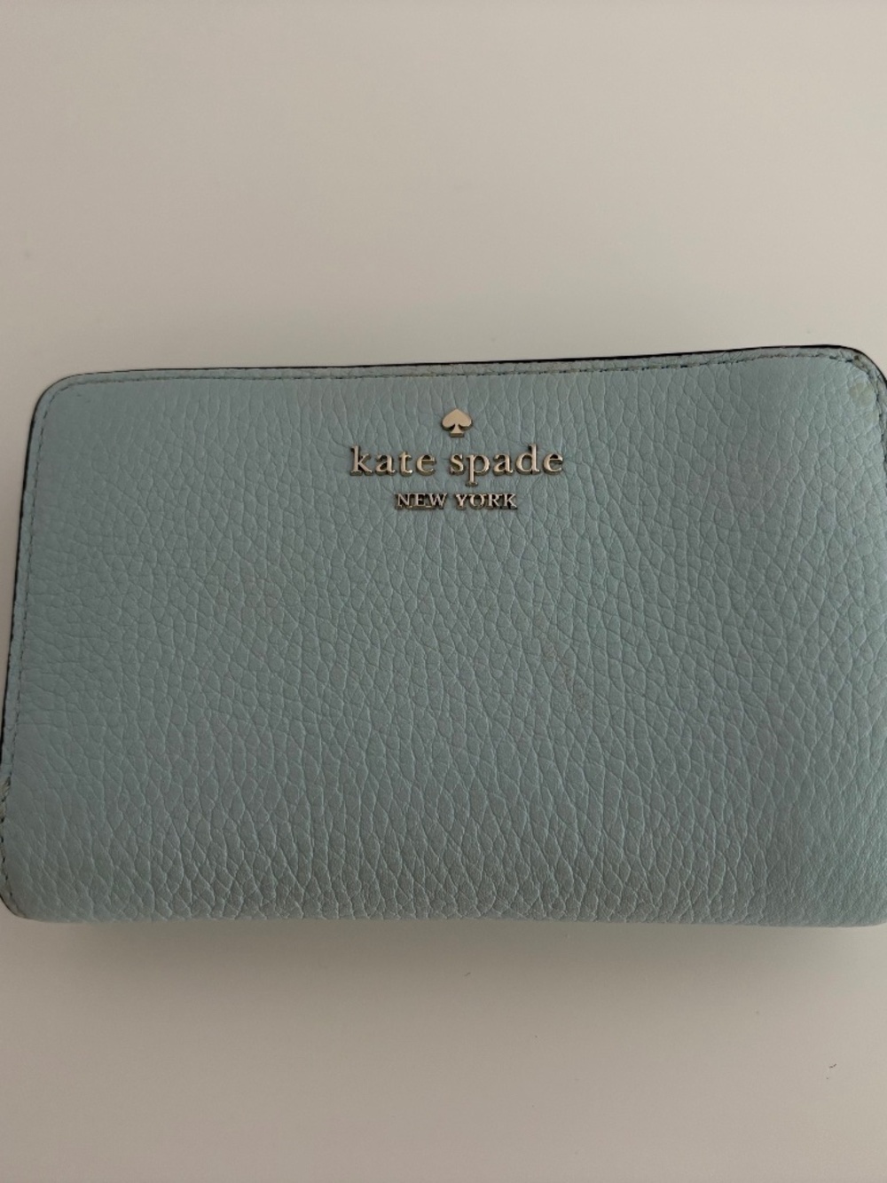 Kate Spade turquoise medium bifold wallet